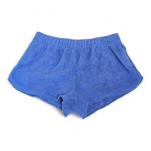 Aerie Blue Terry Cloth Lounge Shorts - Size L